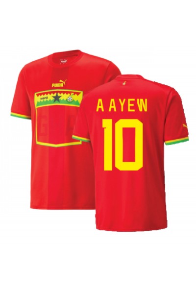 Fotbalové Dres Ghana Andre Ayew #10 Venkovní Oblečení MS 2022 Krátký Rukáv